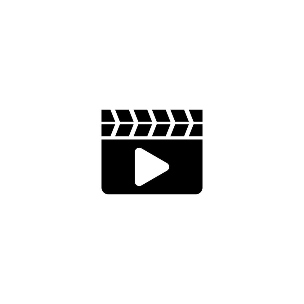 simple movie and video icon vector