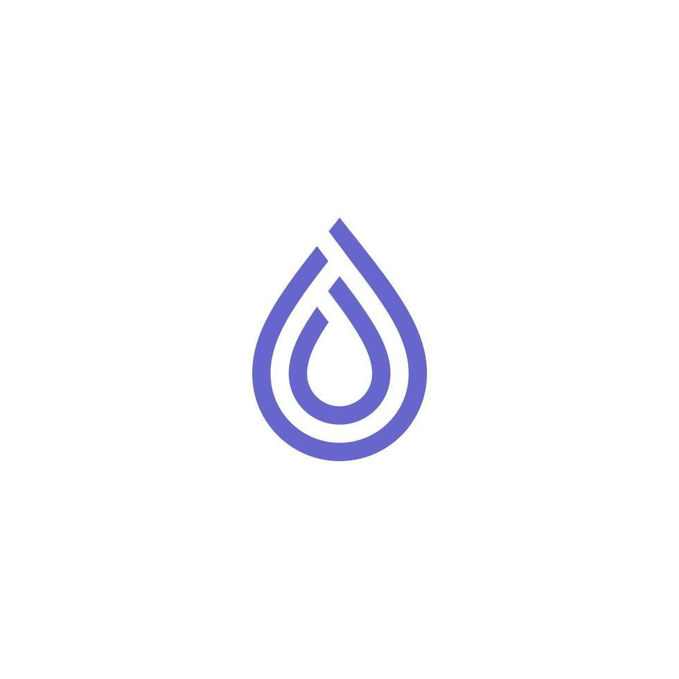 water and water drop simple icon vector