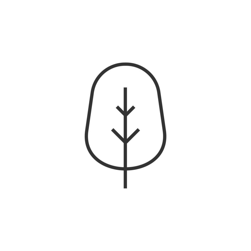simple tree icon on white background vector