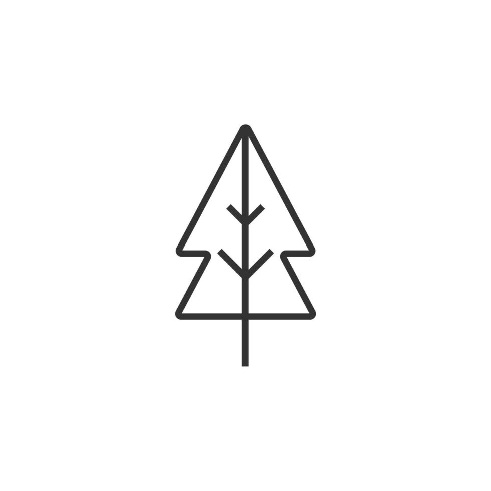 simple tree icon on white background vector