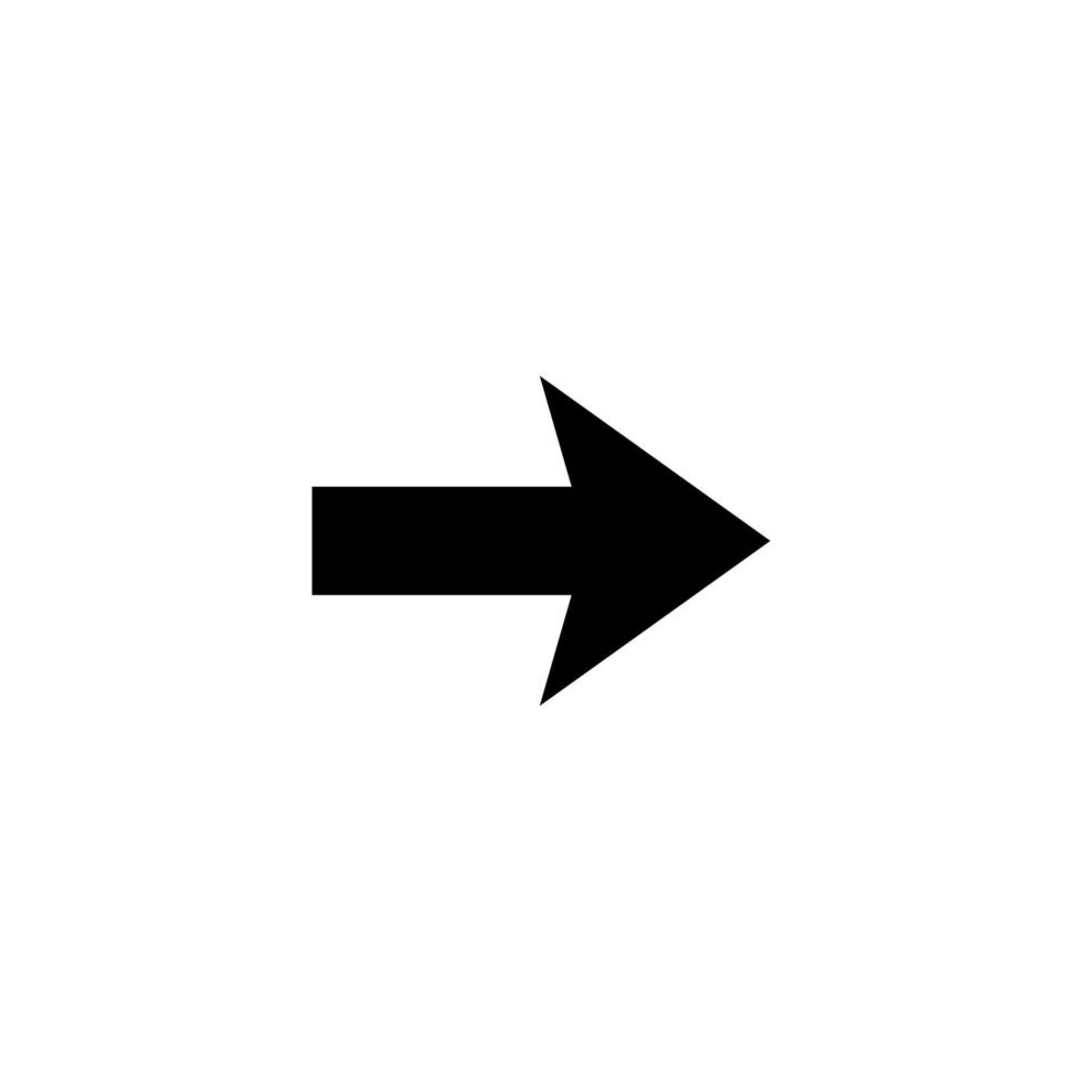 arrow and direction simple icon vector