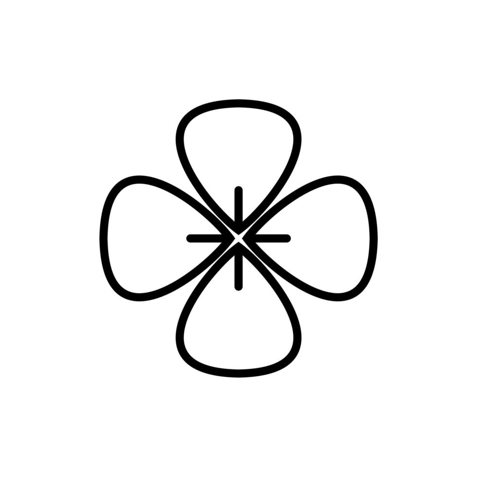 icono de flor simple sobre fondo blanco vector