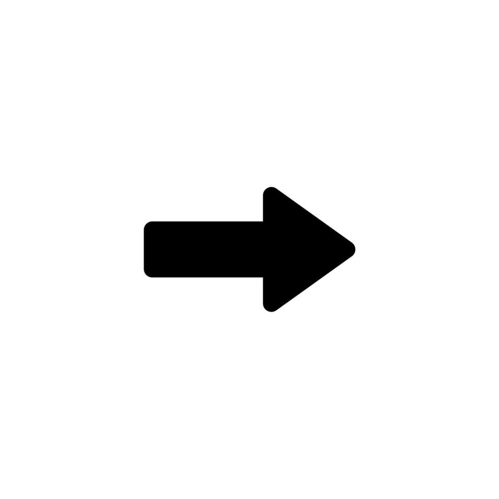 arrow and direction simple icon vector