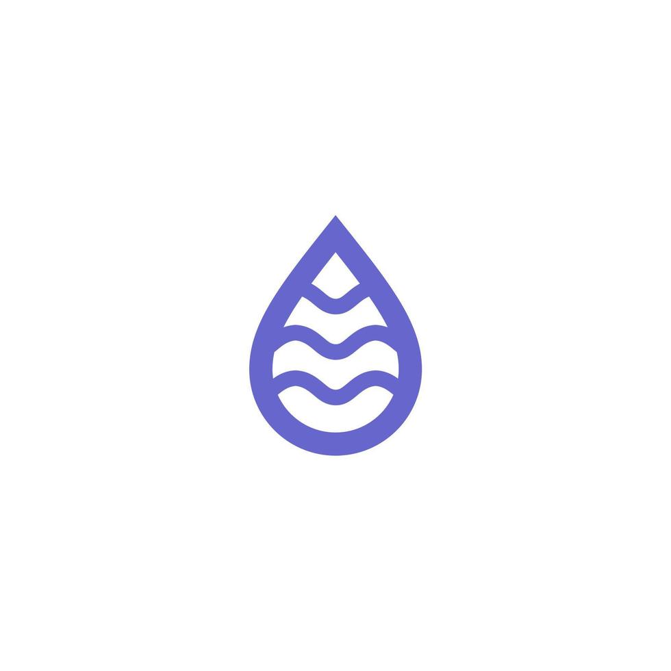 water and water drop simple icon vector