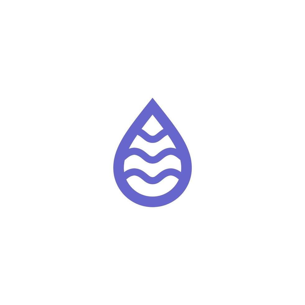 water and water drop simple icon vector