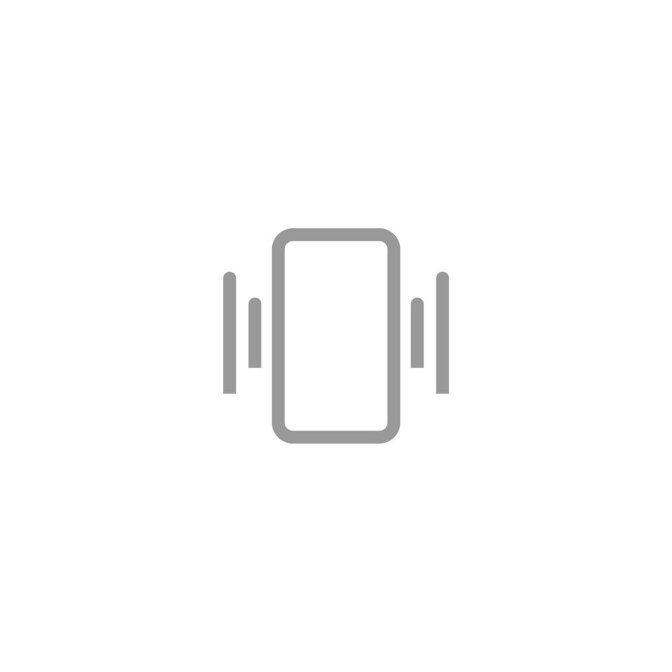 smart phone notification simple icon vector