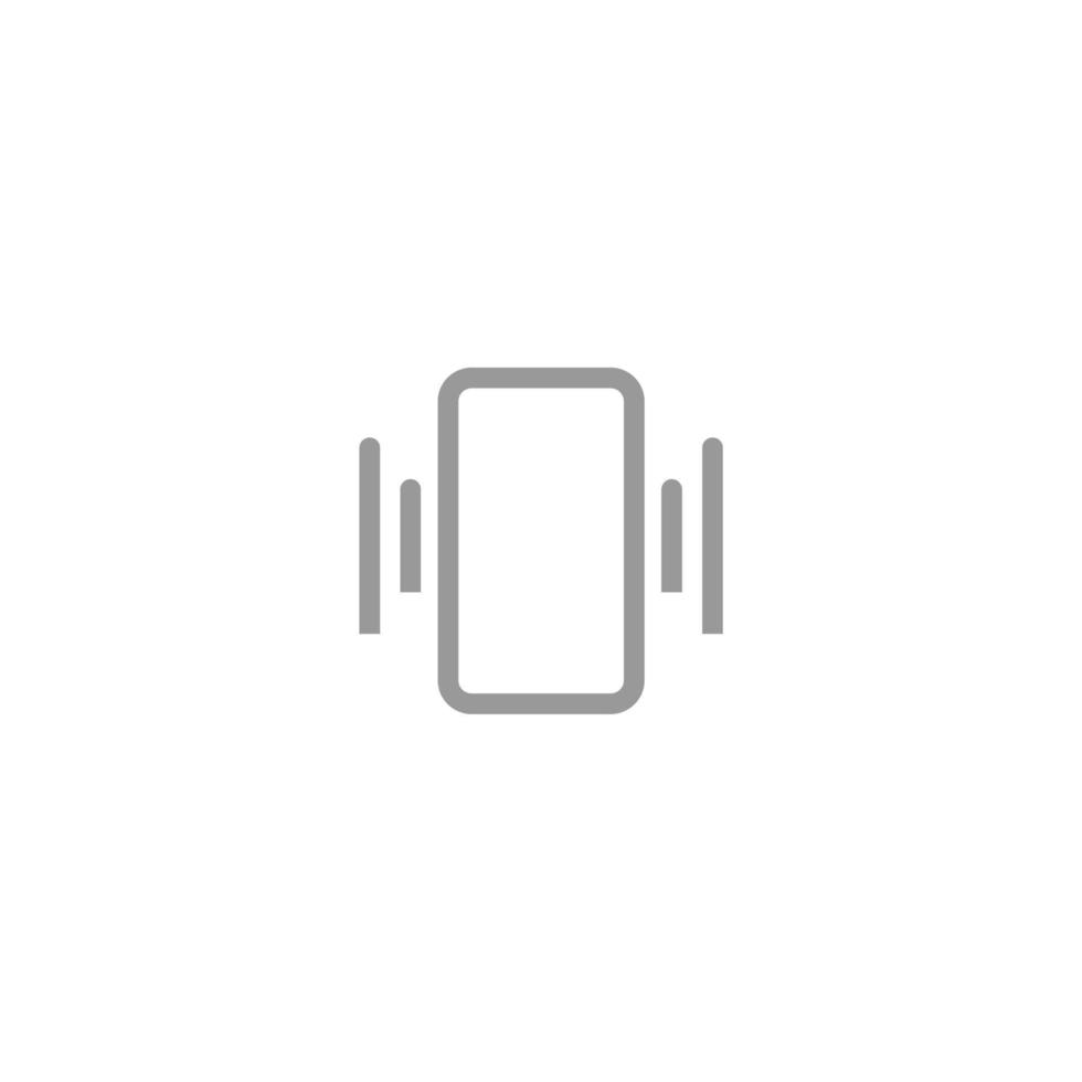 smart phone notification simple icon vector