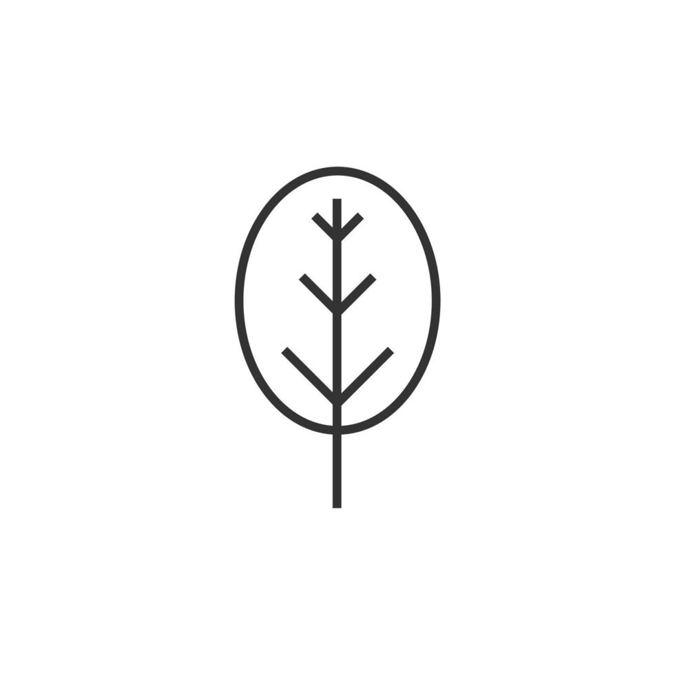 simple tree icon on white background vector