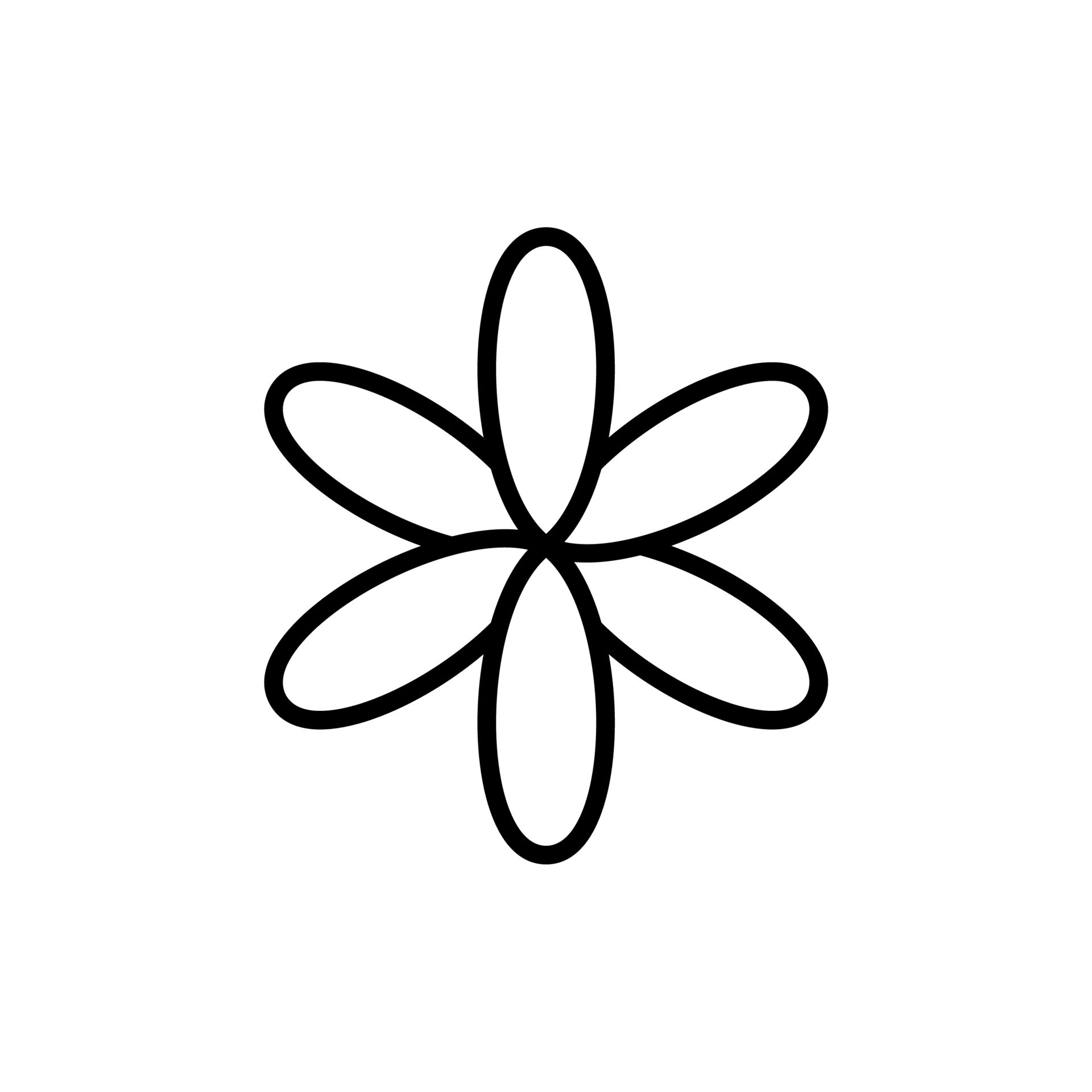simple flower icon on white background 8247726 Vector Art at Vecteezy