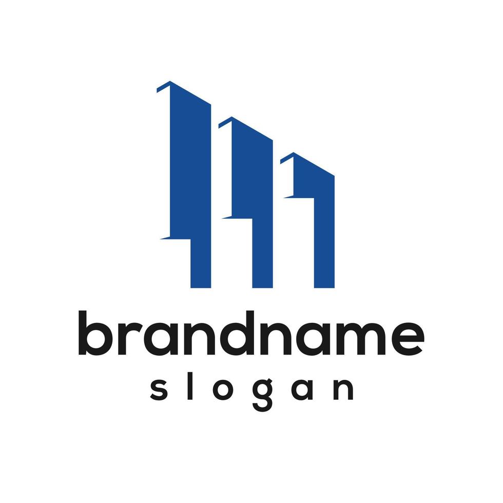 Vector graphic of statistic financial logo design template