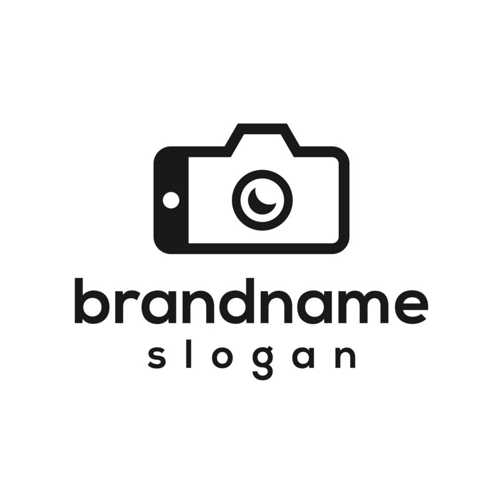 Vector graphic of camera logo design template