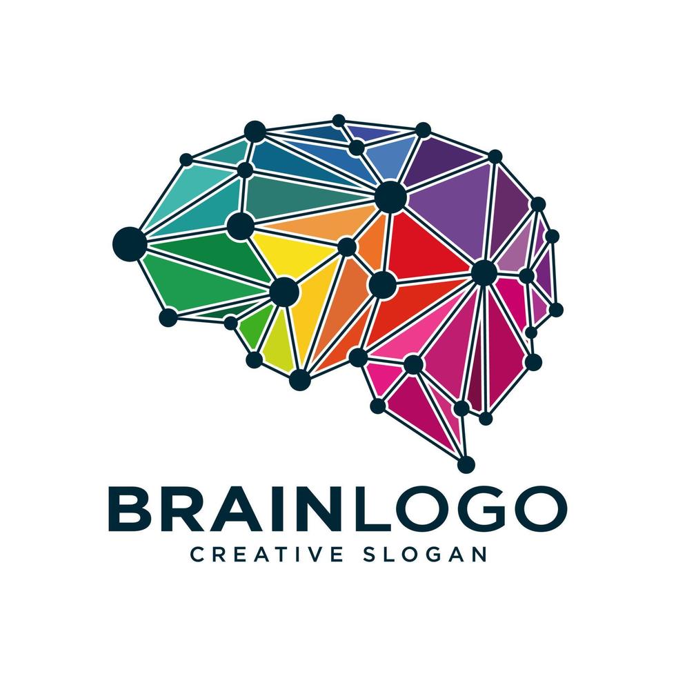 plantilla de vector de diseño de logotipo de cerebro