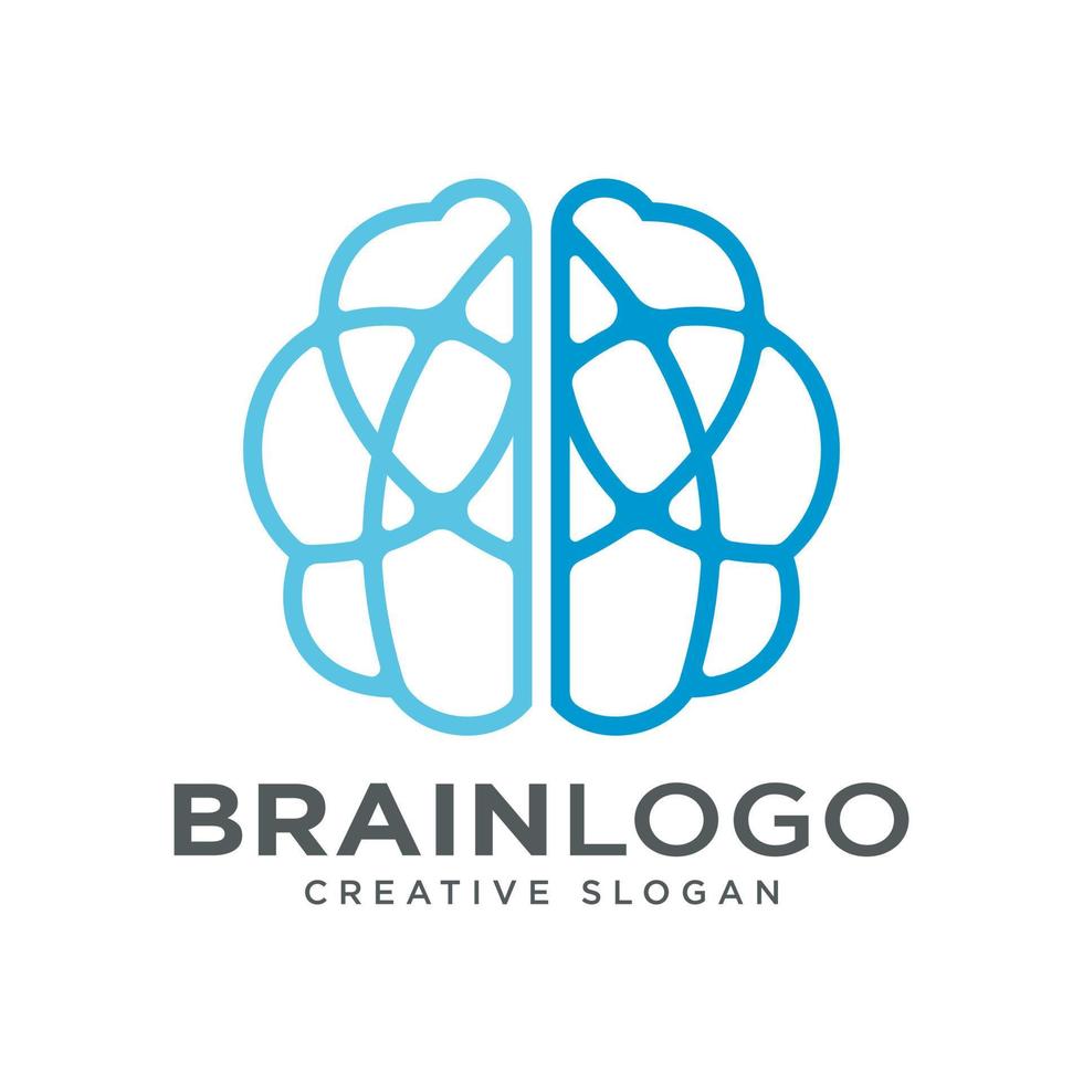 Brain Logo Design Vector Template