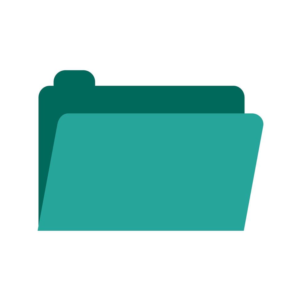 Folder Flat Multicolor Icon vector