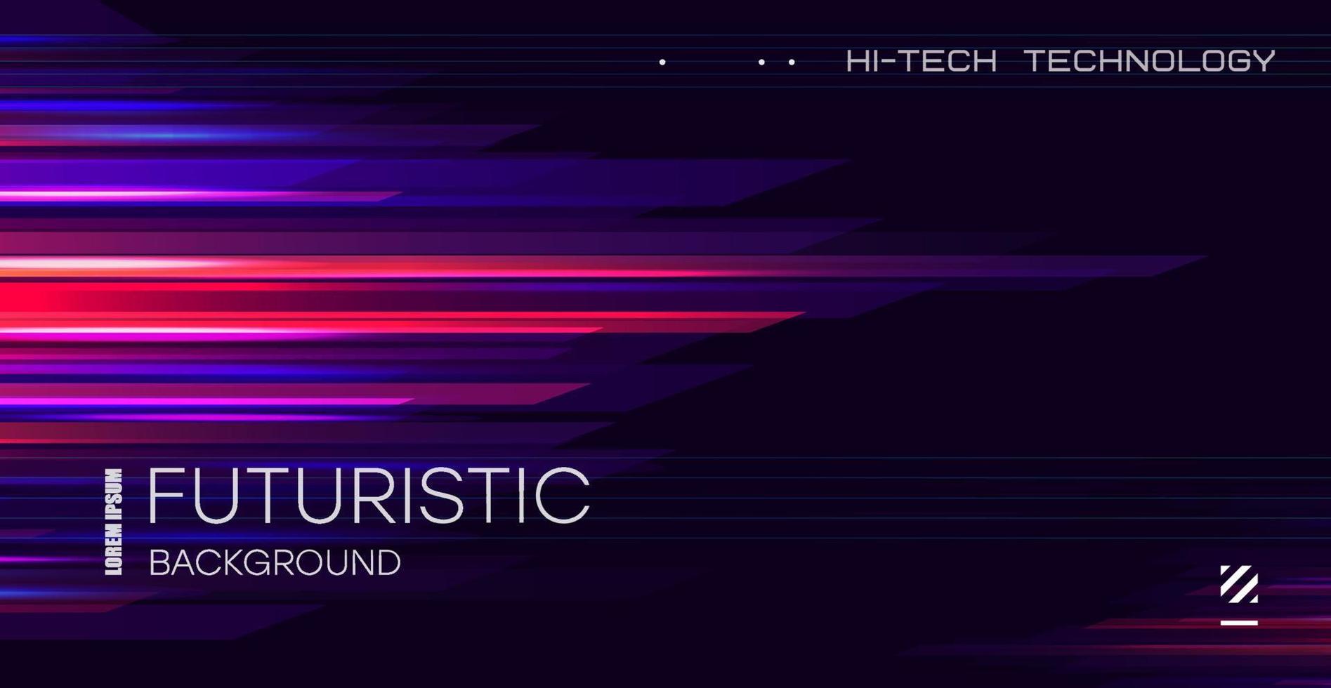 Futuristic technology lines background with light effect. Abstract design template for brochures, flyers, magazine, business card, branding, banners. vector