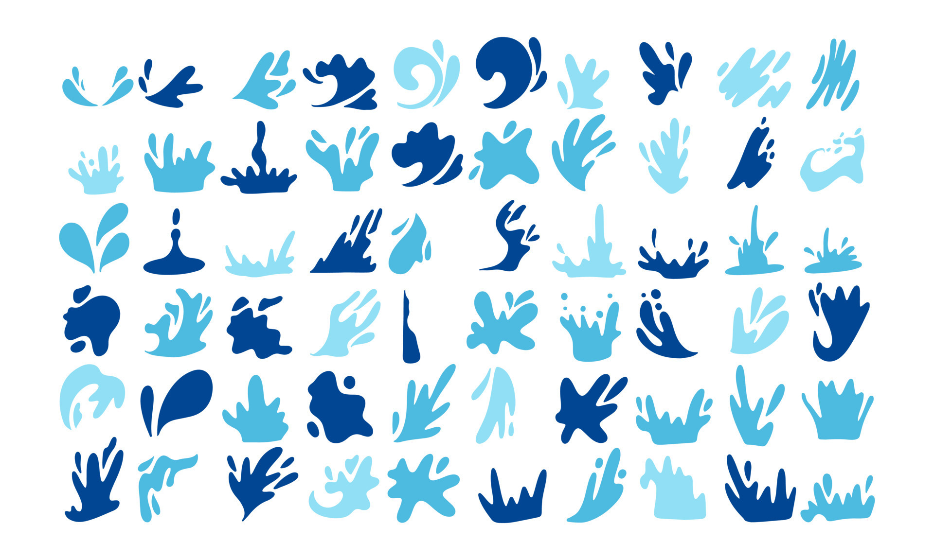 water splash vector set big collection 8248165 Vector Art at Vecteezy