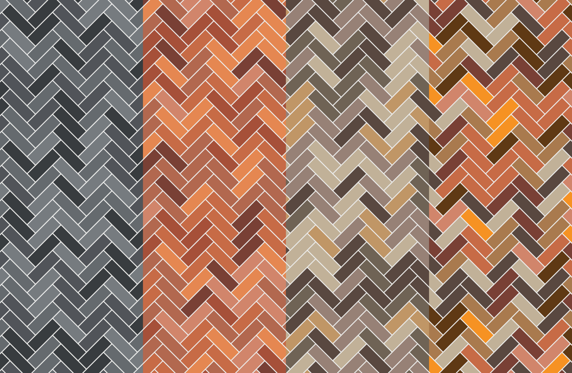 Colorful herringbone pattern set 8248417 Vector Art at Vecteezy