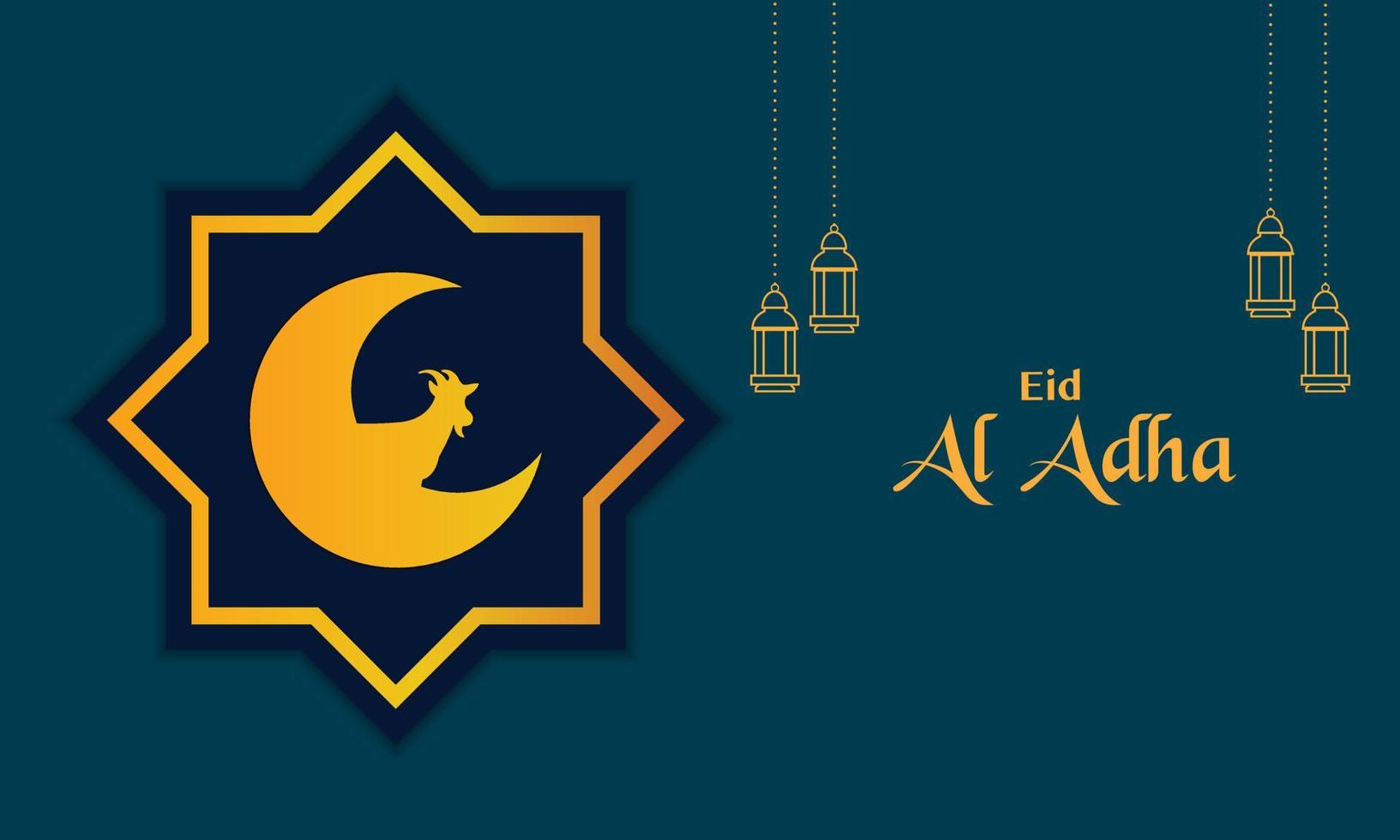 plantilla de banner de eid al adha vector