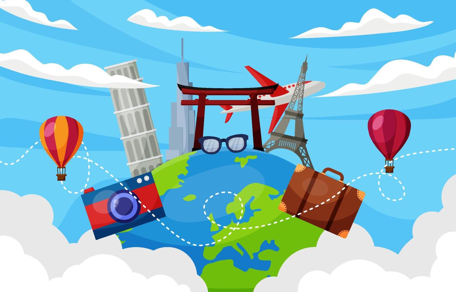 World Tourism Day Background vector