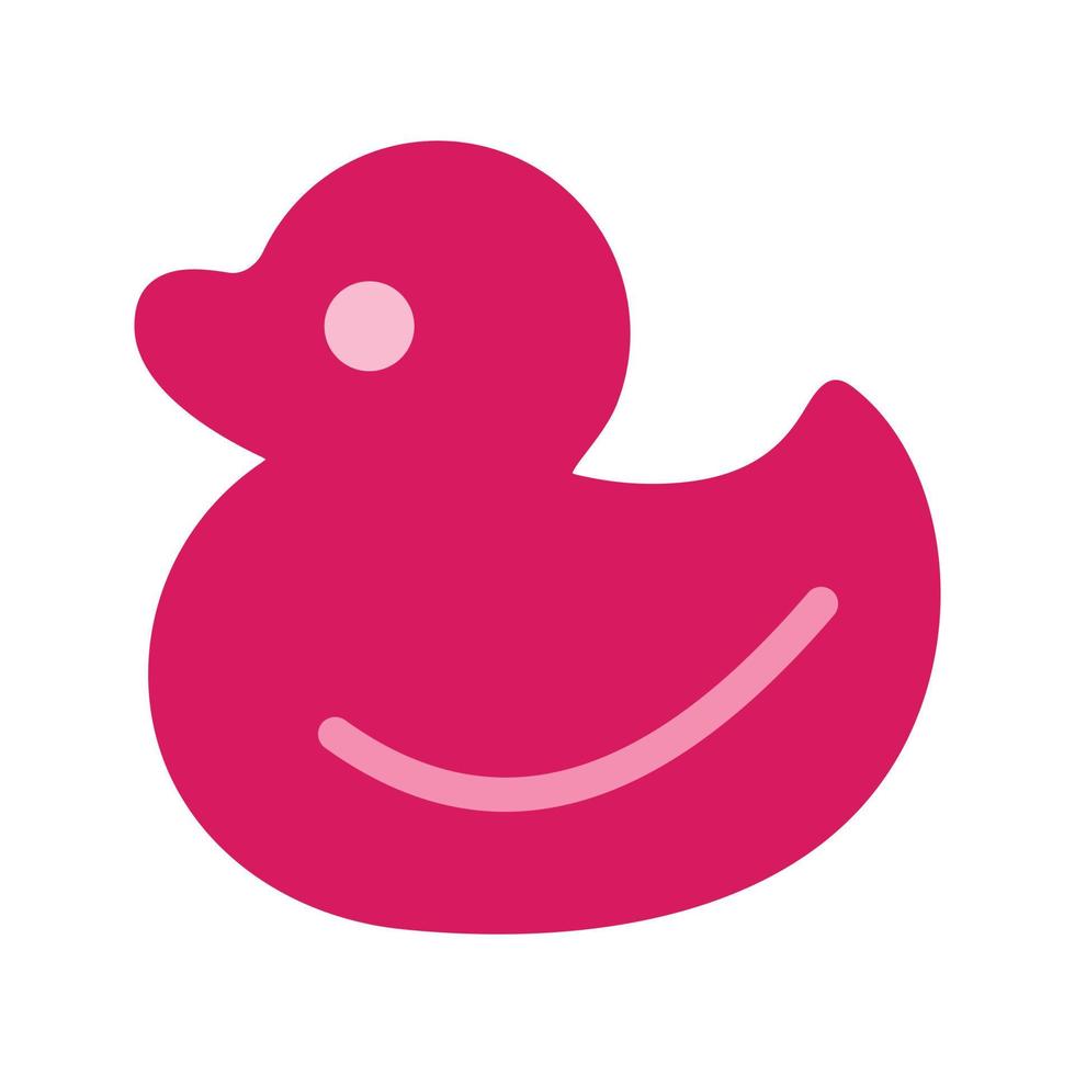 Duck Flat Multicolor Icon vector