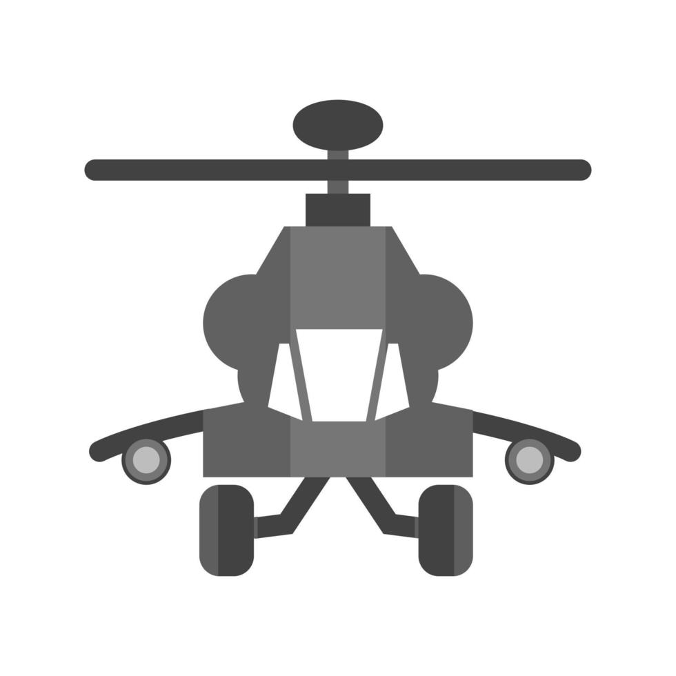 helicóptero ii icono multicolor plano vector