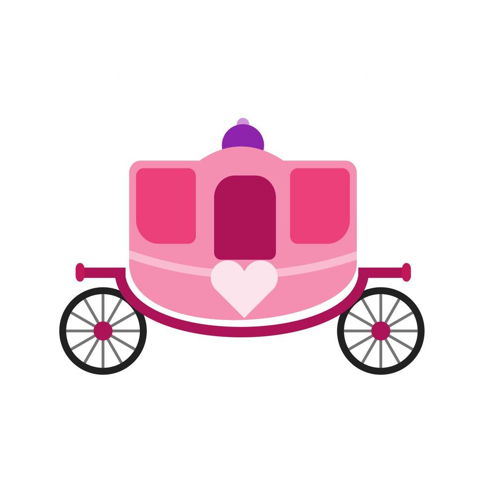 Carriage Flat Multicolor Icon vector