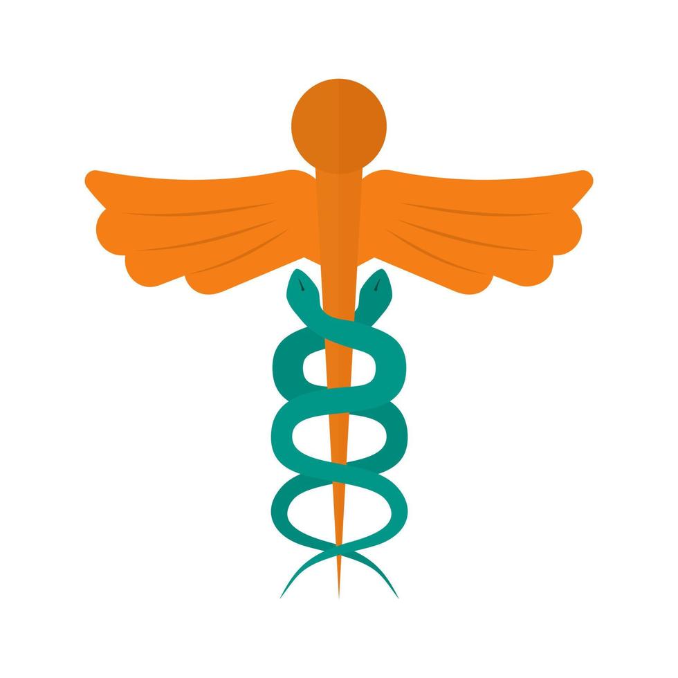 signo médico i icono multicolor plano vector