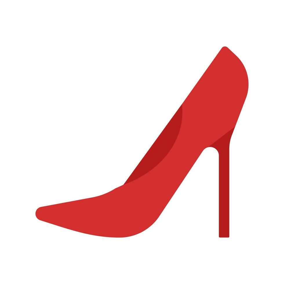 Heels Flat Multicolor Icon vector