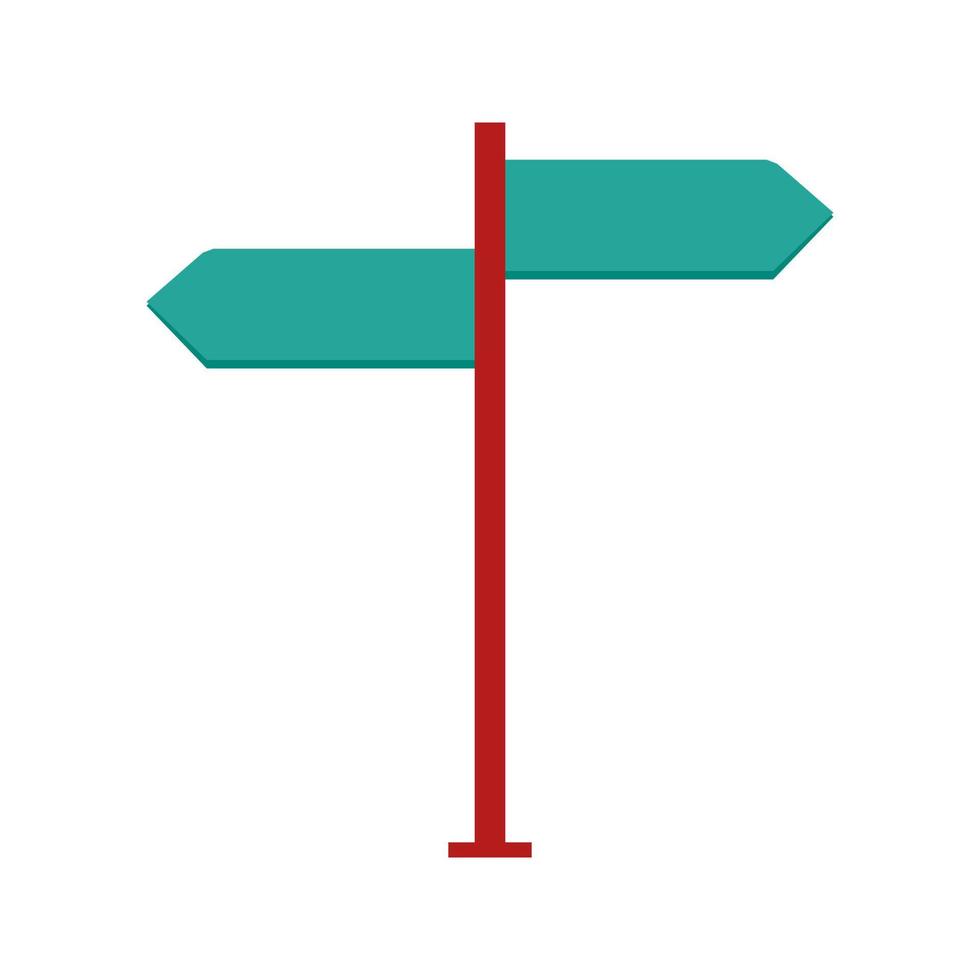 Directions Flat Multicolor Icon vector