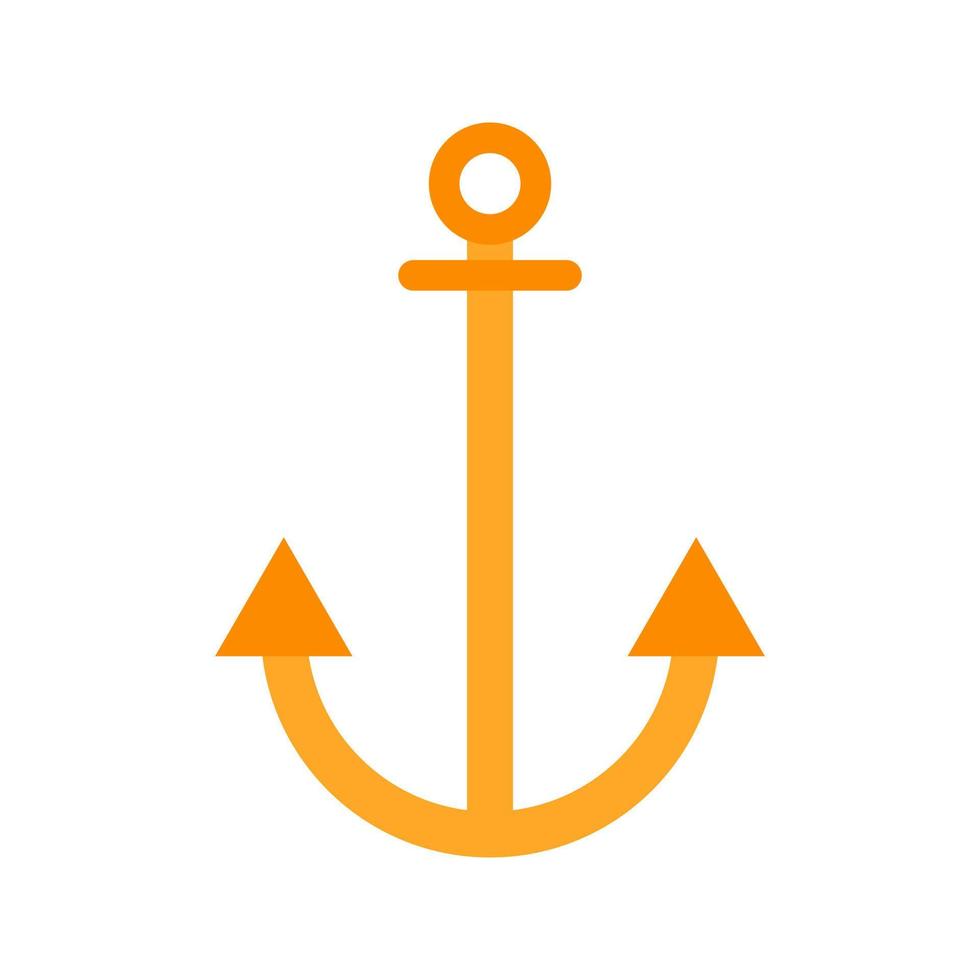 Anchor Flat Multicolor Icon vector