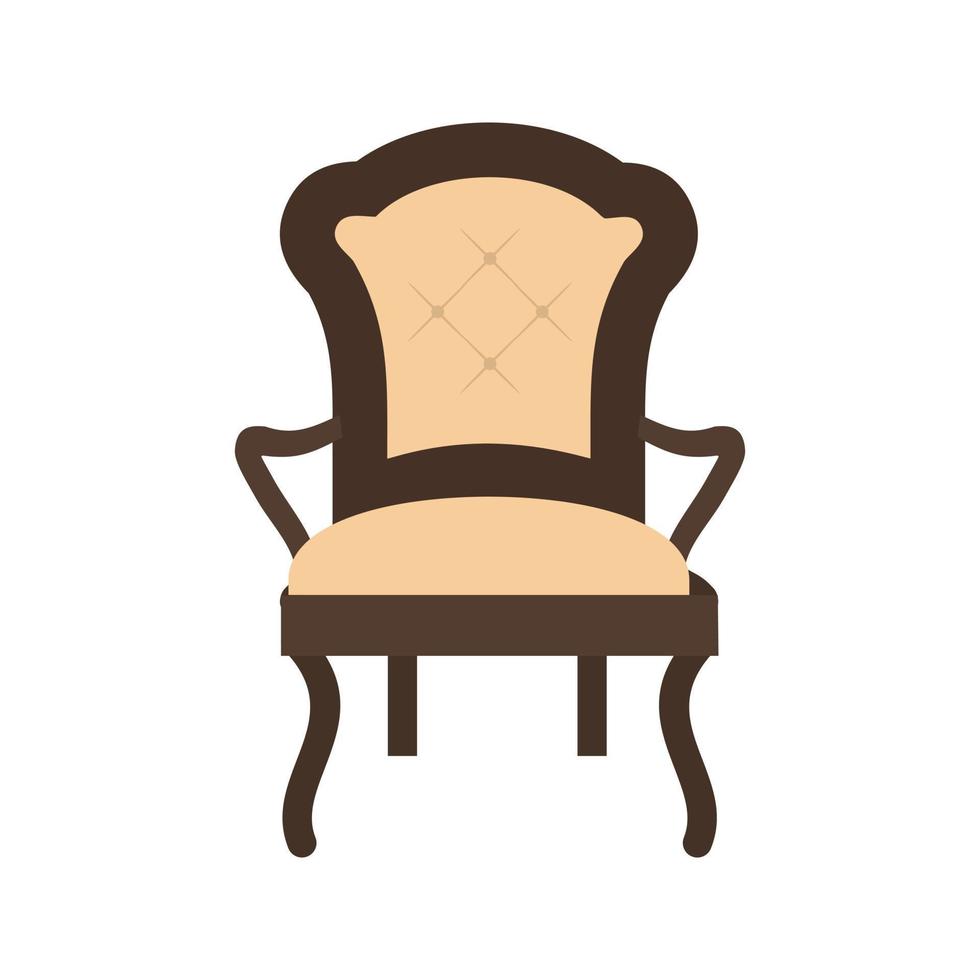 Chair Flat Multicolor Icon vector