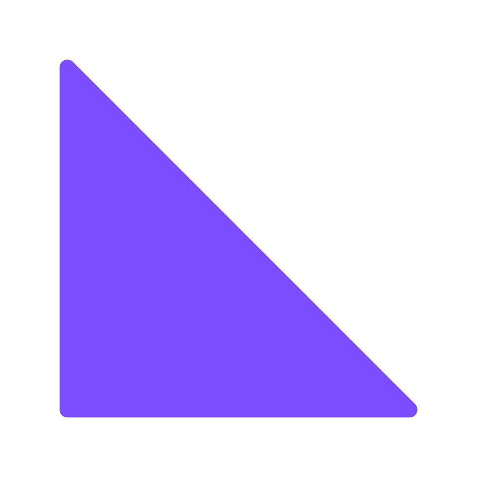 Right angle Traingle Flat Multicolor Icon vector