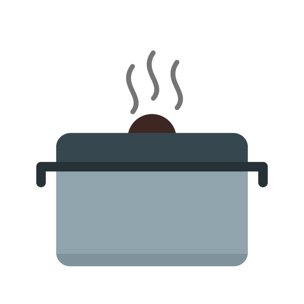 Hot Food Flat Multicolor Icon vector