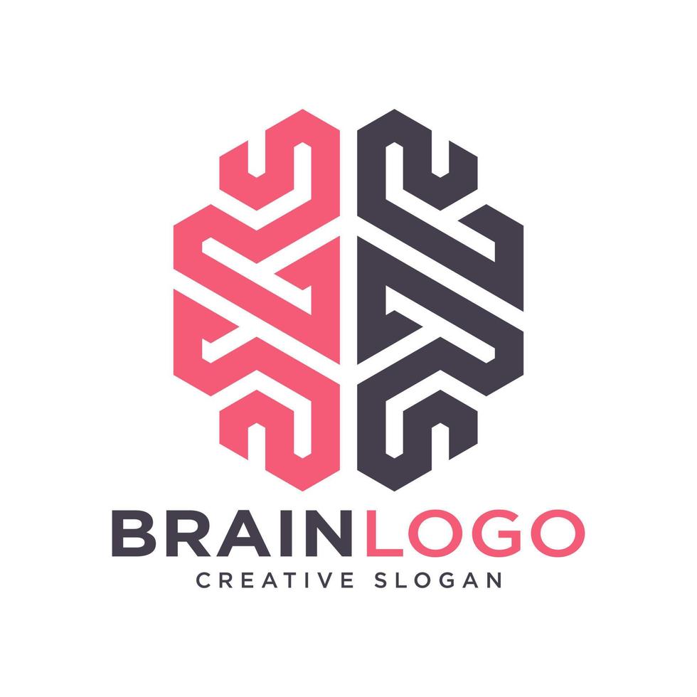 Brain Logo Design Vector Template