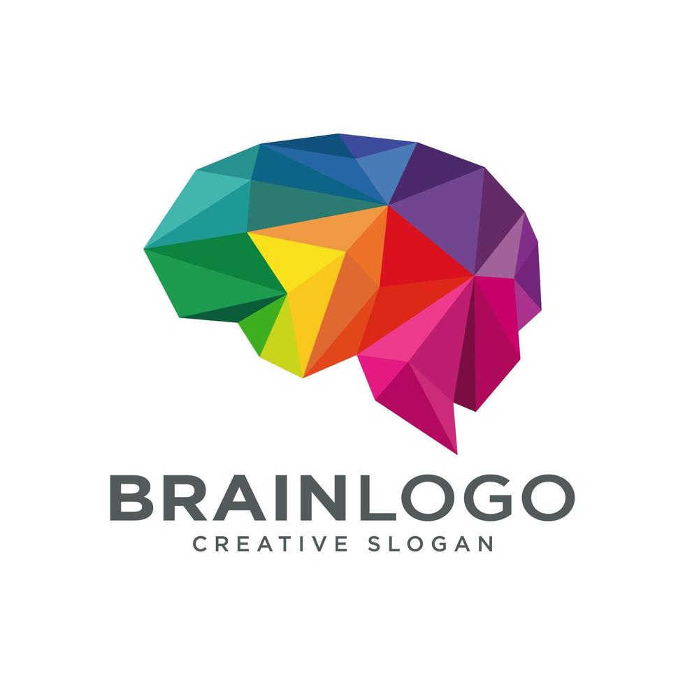 Brain Logo Design Vector Template