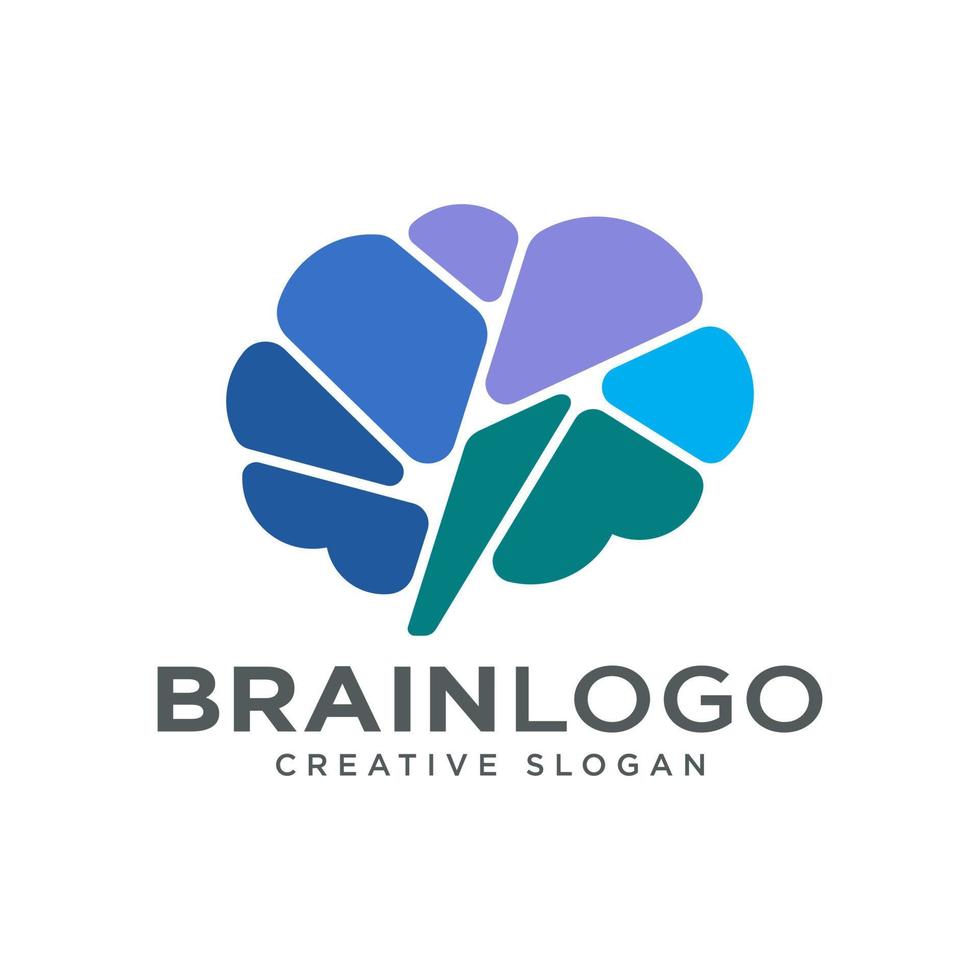 Brain Logo Design Vector Template