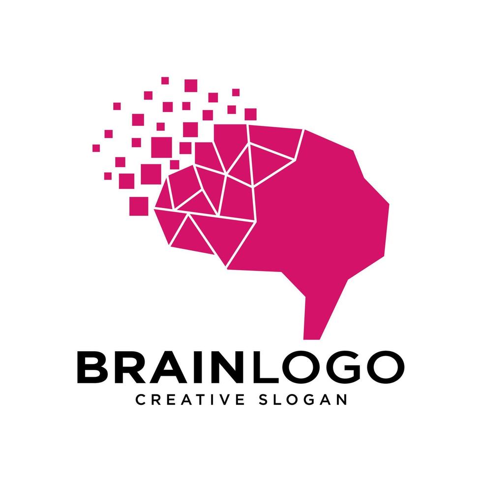 plantilla de vector de diseño de logotipo de cerebro