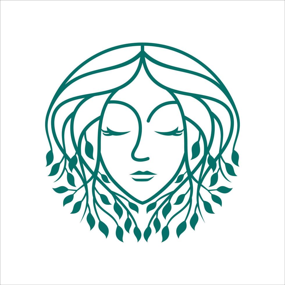 Natural Beauty Logo Vector Illustration