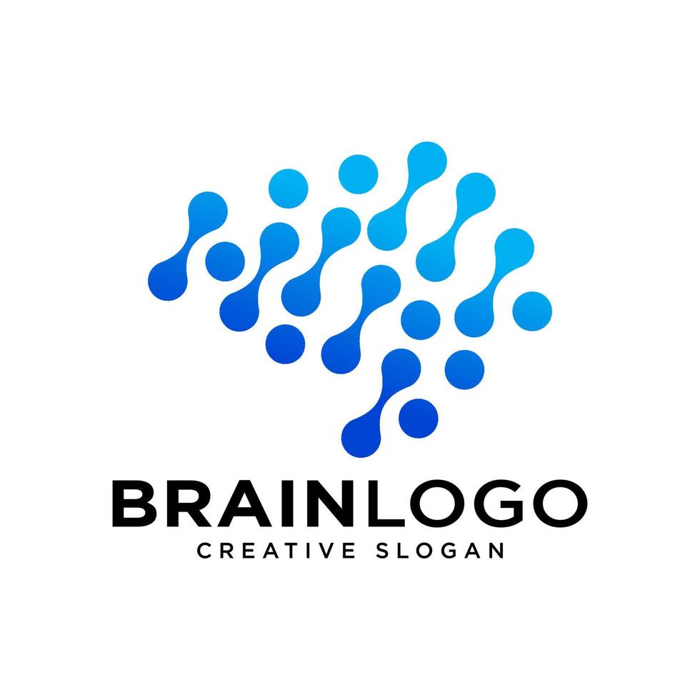 Brain Logo Design Vector Template