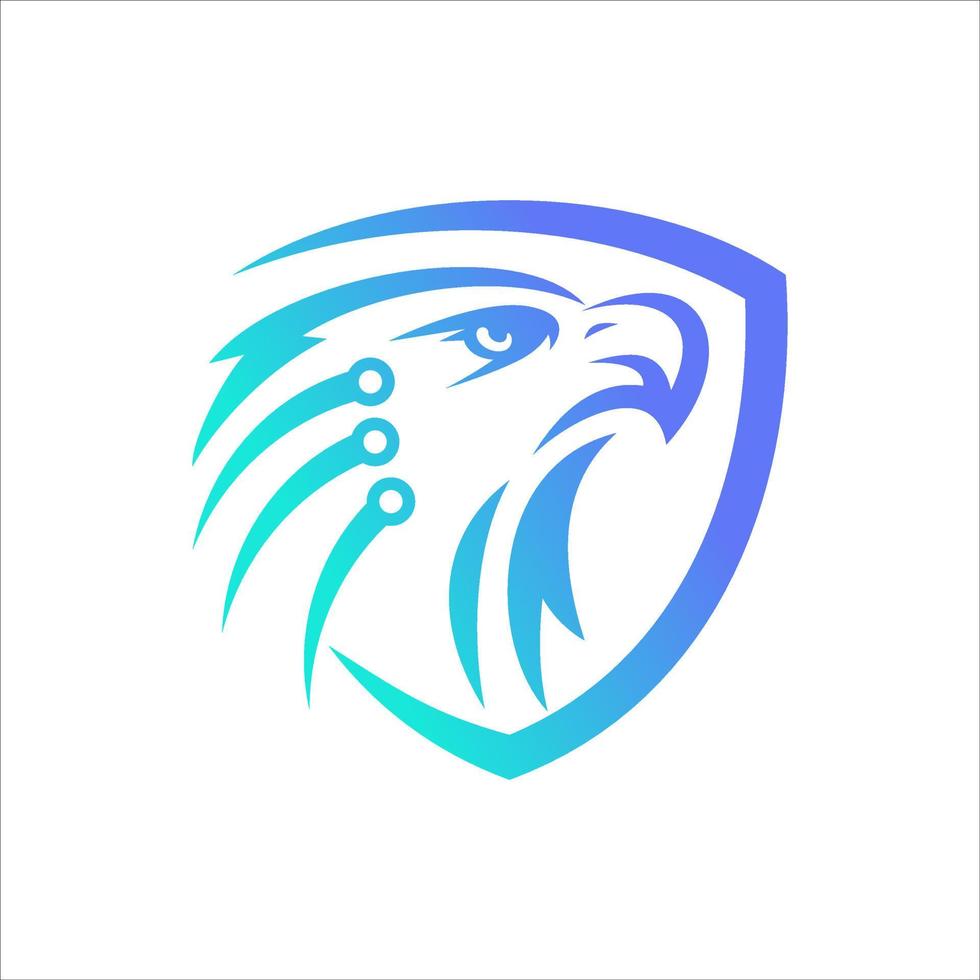Eagle Tech Logo Template Design Vector, Emblem, Design Concept, Creative Symbol, Icon vector