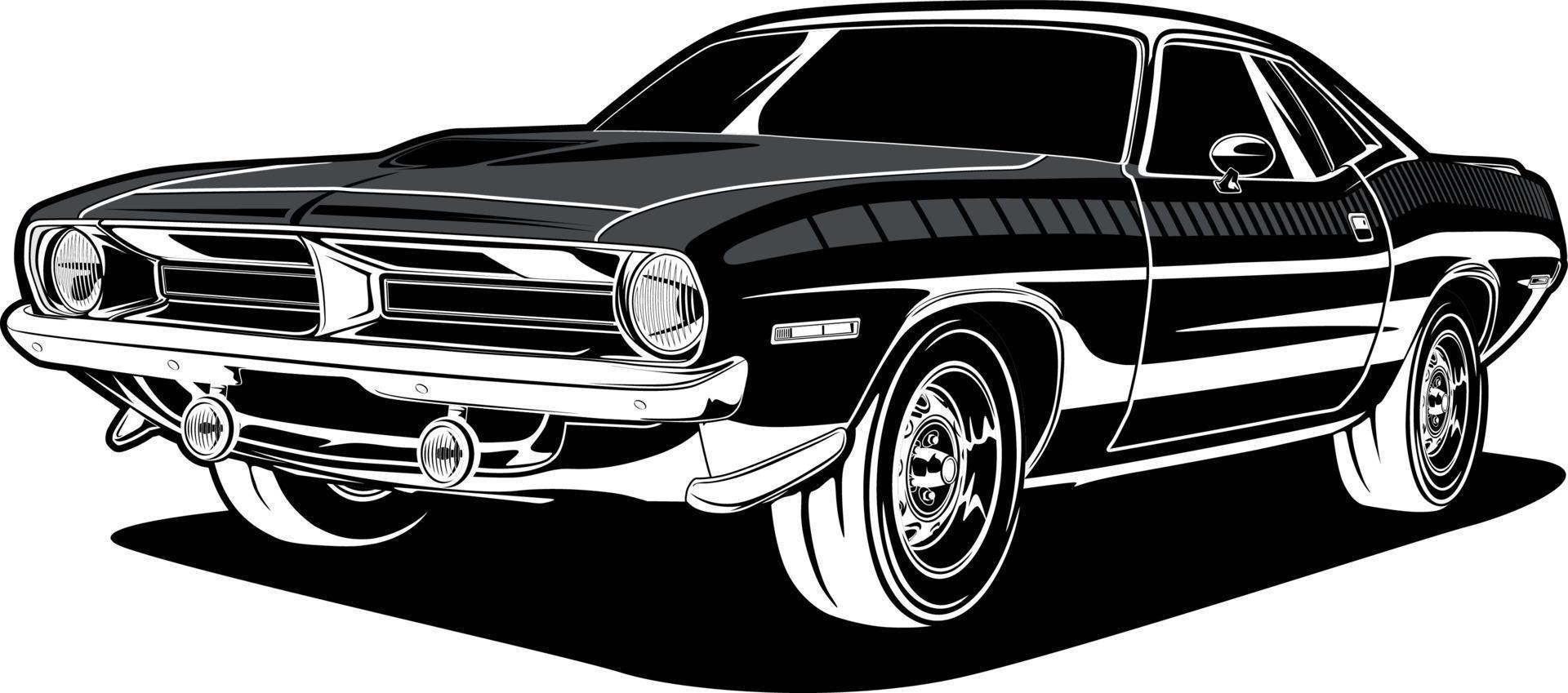 Perspective view car vector illustration for conceptual design