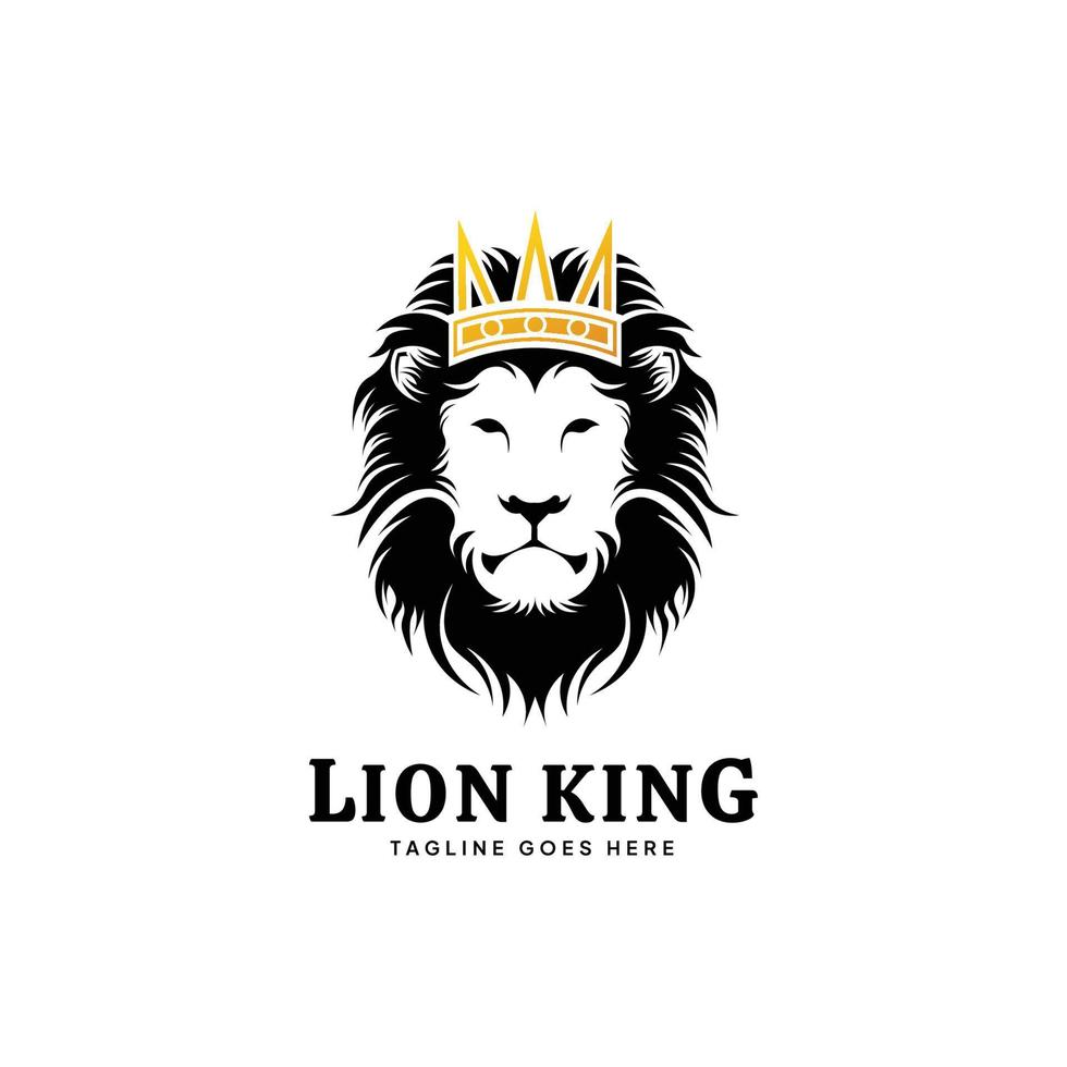 el rey león plantilla de logotipo vector de estilo tribal