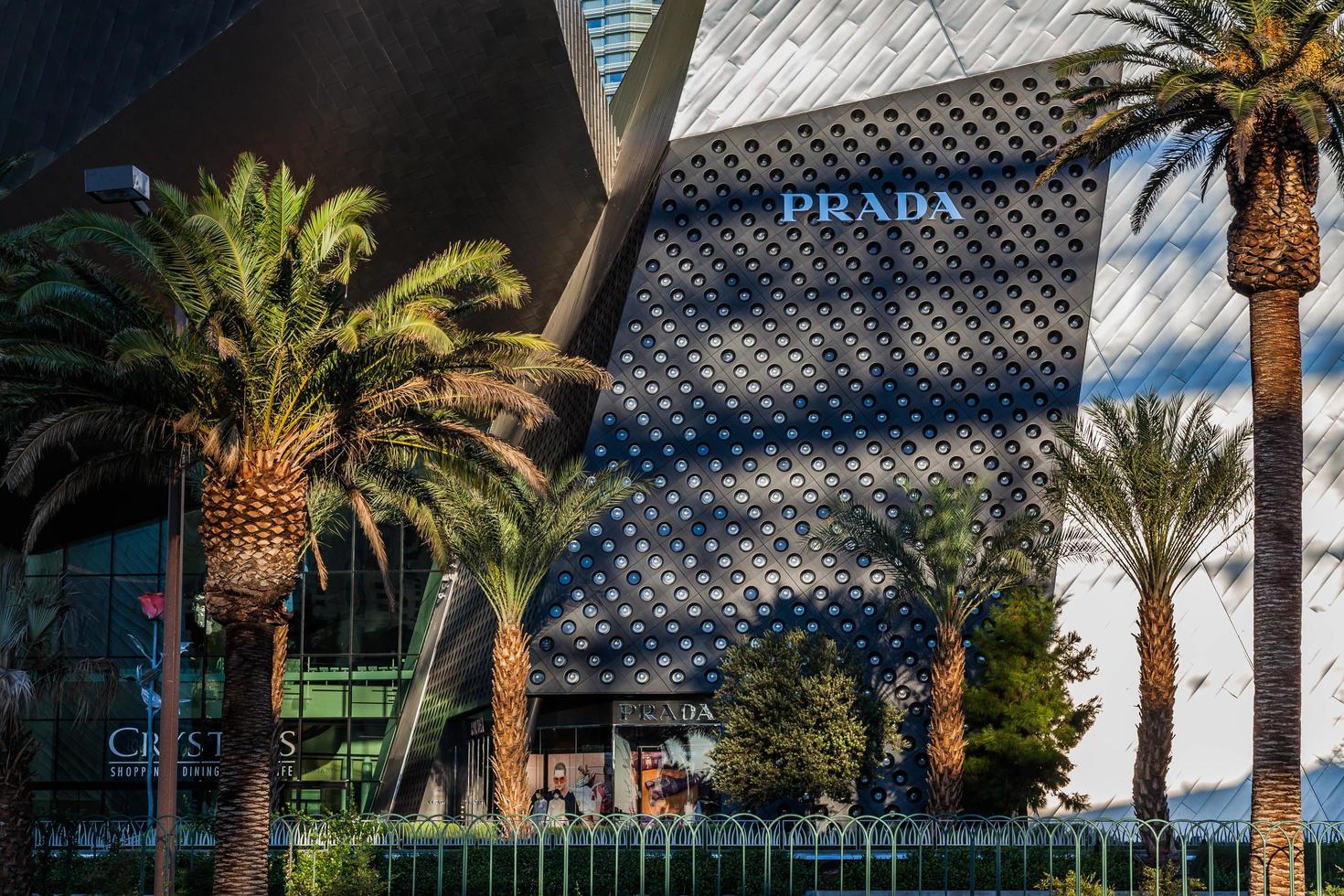 Las Vegas, Nevada, USA, 2010. View at sunrise of the Prada store in Las Vegas photo
