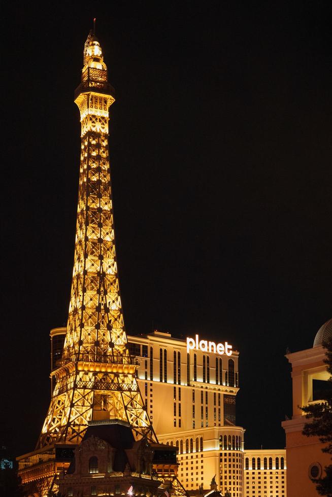 USA, Nevada, Las Vegas, Strip, Eiffel Tower stock photo