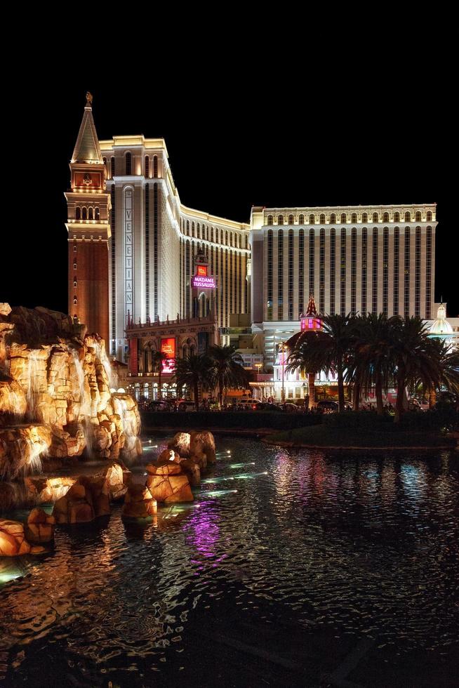 Las Vegas, Nevada, USA, 2010. View towards the Venetian Hotel and Casino  in Las Vegas photo