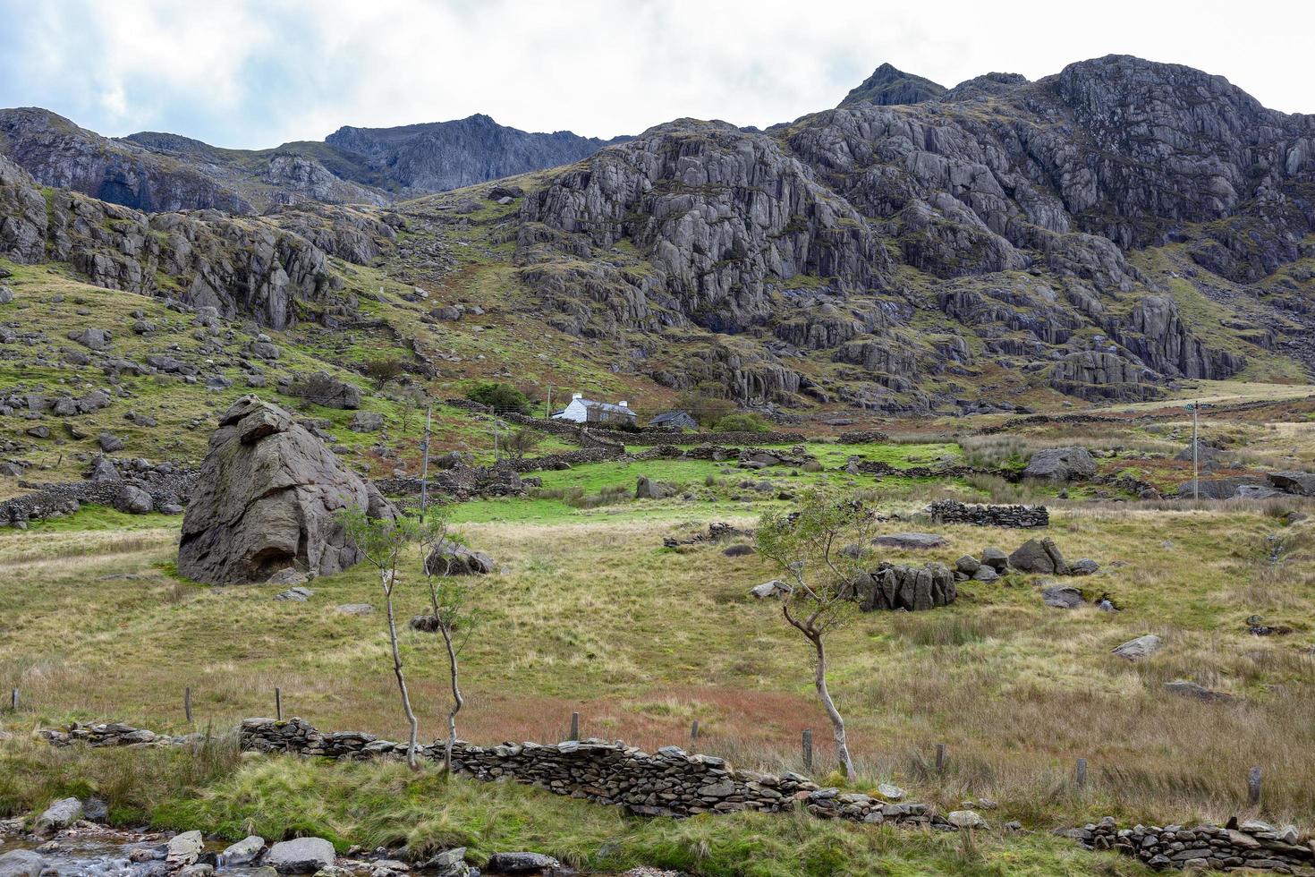 Snowdonia, Wales, UK, 2012. Cottage in Snowdonia National Park photo
