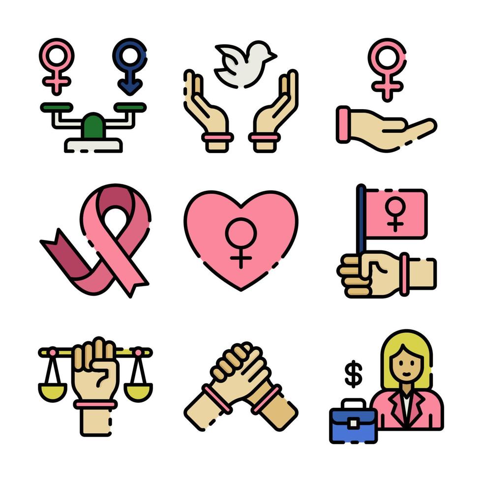 World Women Equality vector