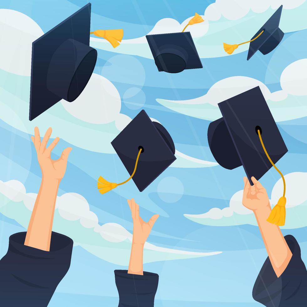 Happy Graduation Background vector