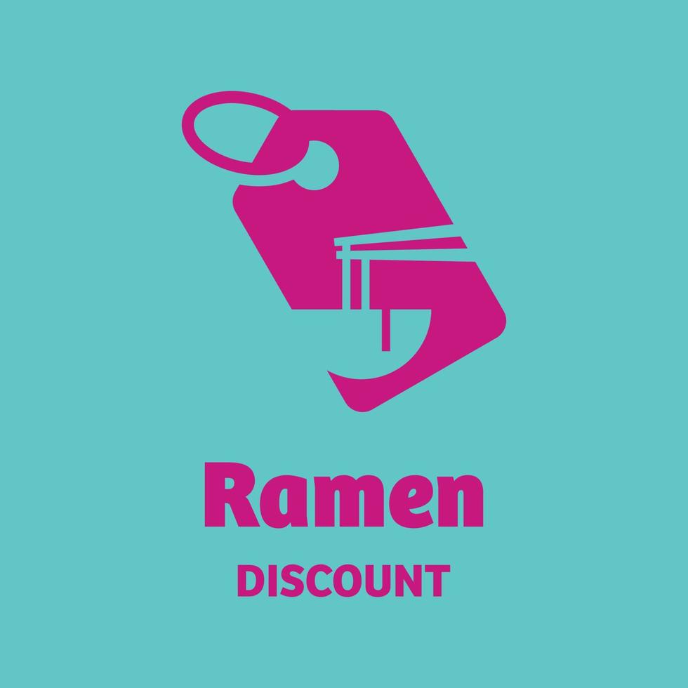 Ramen Discount Logo vector