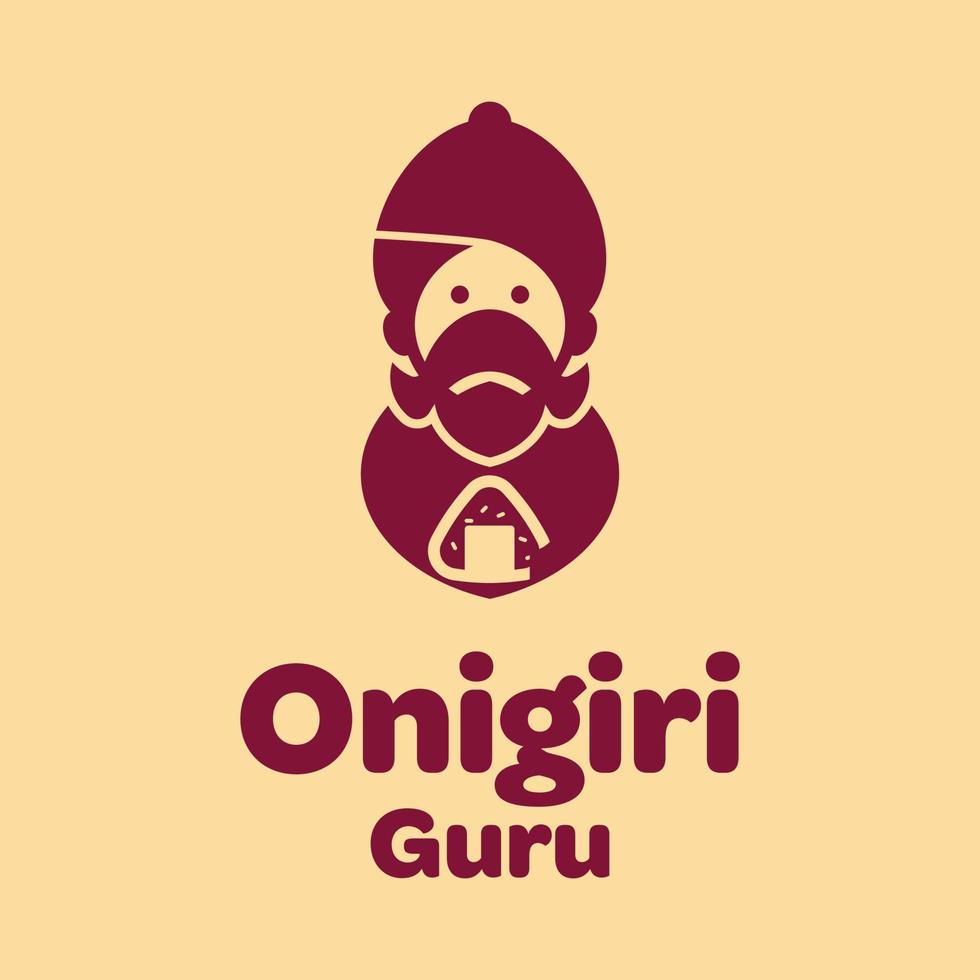 Onigiri Guru Logo vector
